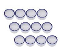 HEALLILY 12pièces Lot de Bols Céramiques Miniatures pour Reptiles et Araignées Gamelle Eau Ronde Compacte pour Terrarium Compatible avec Scorpions et Hermites Design Gain de Place