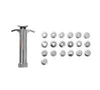 HEALLILY 1ensemble Extrudeuse Argile Disques Interchangeables Outils Modelage Argile Outils Poterie Acier Inoxydable pour Pâte à Sucre et Fondant Plusieurs styles