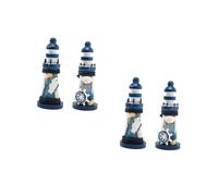 HEALLILY 2 Ensembles Ornement De Phare Décoration Méditerranéenne Rétro pour Maison Et Bureau Accessoire Charmant Et pour Amis Et Famille Design 2 Pièces * 2