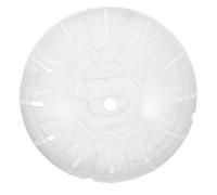 HEALLILY 2 Pièces Balle d'exercice pour Hamster Boule Roulante de Hamster en Plastique Blanc Silencieuse Stimule la Forme et Chinchillas Accessoire de Cage D'intérieur