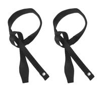 HEALLILY 2 Pièces Dragonne de Canne en Nylon Noir pour Bâton de Ski Bande de Fixation Confortable et Stabilité Améliorée, Accessoire pour Sports de Plein Air et Randonnée