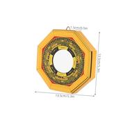 HEALLILY 2 Pièces Miroir Bagua Chinois Alliage Protection Feng Shui pour Maison et Entreprise Décoration Traditionnelle Déquilibre Énergétique et Lot