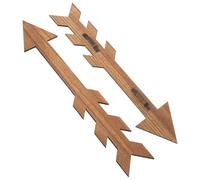 HEALLILY 2 Pièces Panneau Fléché Mural en Bois pour Boîte aux Lettres, Décoration Rustique et Vintage Résistante aux Intempéries pour Jardin et Entrée