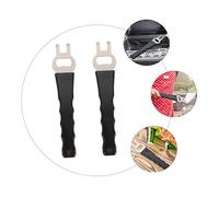 HEALLILY 2 pièces Pratique Pince Acier Inoxydable pour Plaques de Barbecue Antidérapante et Résistante Chaleur Outil de Cuisine Sûr pour Saisir Plats Chauds Lot