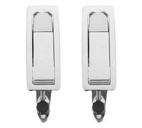 HEALLILY 2 Pièces Verrou à Compression Plat à Ressort pour Armoire Électrique Serrure Robuste pour Coffret de Distribution avec Mécanisme Fiable