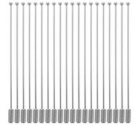 HEALLILY 20pcs Broche en métal Broche en Broche épingles de sûreté Longue Aiguille pour Les Yeux avec butée pour Hommes Femmes Costume Cravate Foulard Accessoires 90mm