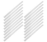 HEALLILY 25 Pièces Barre D'acrylique Ronde pour Éclairage, Installation Sécurisée avec Filetage Interne Double, Construction Solide et Surface Claire Transparente pour Vitrines Cosmétiques