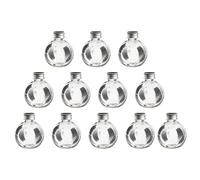 HEALLILY 25Pcs Ampoule Bouteilles D' Vides Plastique Bouteilles Transparentes Arbres de Noël Ornements Ampoule Forme Ornements pour La Fête à La Maison Décor de Mariage