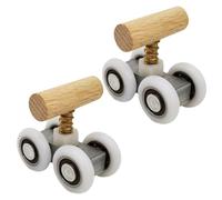 HEALLILY 2pcs Jouets D'entraînement pour Perroquet roulettes, Appareils Interactifs en Métal et Bois pour Cockatiels et Perruches, Usage Intérieur et Extérieur