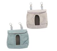 HEALLILY 2pcs Paquet de Nourriture Suspendu pour Lapins et Cobayes, Tissu Crochet, Conception Pratique pour Alimentation Facile Cage d'animaux Petits