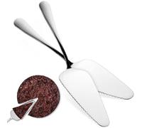HEALLILY 2pcs Serveur de Gâteau Mariage en Acier Inoxydable Bord Dentelé, Facile à Nettoyer, Ustensiles Maison Fêtes