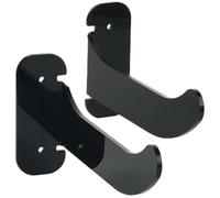 HEALLILY 2pièces Étagère Muraux Acrylique pour Tapis de Yoga Rangement Vertical Support Mural pour Tapis et Bandes Entraînement Noir