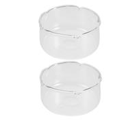 HEALLILY 2pièces Vase Verre Transparent pour Hydroponie Récipients Décoratifs Verre pour Terrarium Aquarium De Bureau Et Support De Plantes pour Décoration Intérieure Et Cultures
