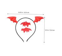 HEALLILY 3ensemble -tête De Chauve-souris Lot De Accessoires Halloween Costume Cosplay Bijoux Cheveux Gothique Fête