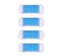 HEALLILY 4 Pcs Pédicure Recharges Callus Remover Remplacement Têtes De Rouleau Pied Mort Peau Remover Rollers Bleu