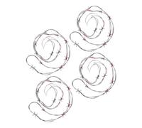 HEALLILY 4 Pièces Chaîne De Fil De Simulation Barbelés De Fête d'halloween Fête des Décorations d'halloween Guirlande De Barbelés Accessoire d'halloween Fils De Fer Barbelés PVC