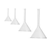 HEALLILY 4 pièces Entonnoirs Verre Courte Tige pour Laboratoire Température pour Analyse Chimique Transfert de
