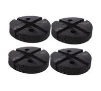 HEALLILY 4 Pièces Jack Pad Rubber Adapters Circulaires Antidérapants Protection Cadre Véhicules Accessoires Résistants