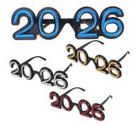 HEALLILY 4 Pièces Lunettes de Fête Accessoires Amusants pour An Lunettes à Numéro Unique pour Célébrations Accessoires Photo Pours Photos de Groupe