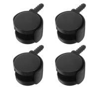 HEALLILY 4 Roulettes Pivotantes en Plastique Silencieuses 32X10 MM pour Aspirateurs et Petits Appareils Électroménagers Adaptées à Usage Domestique et Professionnel