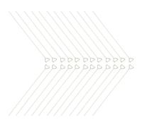 HEALLILY 40pcs Porte-Cartes Métal Doré en Forme de Cœur, Pinces Porte-Photos Stables et Faciles à Utiliser pour Décorations de Fleurs et Grands Événements