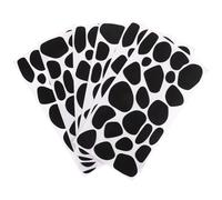 HEALLILY 6 feuilles Stickers Feutre Motifs Vache Autocollants Décoratifs DIY pour Vêtements et Murs Fournitures Créatives Garçon Fille Adhésifs Épais et Résistants pour Chambre et Atelier