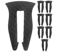 HEALLILY 8 Pièces Couvercle de Bouton pour Cuisinière à Gaz en Silicone Noir, Sécurité Garçon et Filles Prise Ferme et Stabilité, Adapté Cuisine et Maison