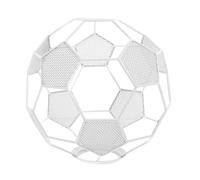 HEALLILY Abat-jour Éclairage Doux Polyvalent en Fer Blanc de Ballon de Football, Design Vintage Industriel Creux pour Salon et Intérieur Moderne