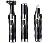 HEALLILY Appareil Visage Nettoyage Rechargeable en Acier Inoxydable pour Homme, Tondeuse Précise Kit D’entretien et Fonction Lavable