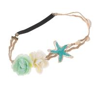 HEALLILY Bandeau Étoile de Mer en Résine Perles Élégantes, Accessoire de Cheveux Confortable pour Vacances la Plage, Style Délicat et Brillant