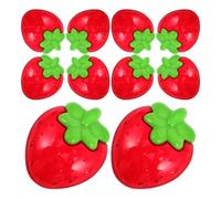 HEALLILY Boîte à Bonbons Fraise, Boîtes Présents la Fraise en Plastique Rouge, Lot de 10, Format Compact Portable, Grosse Capacité, pour Mariage et Voyage