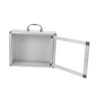 HEALLILY Boîte à pharmacie murale en métal d'urgence compacte pour bureaux, banques et salles de bains - Résistante aux intempéries - Multifonctionnelle - Économie d'espace
