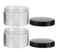 HEALLILY Boîte à Poudre Réutilisable pour Poudre 2pcs en Plastique 50g Couvercles Hermétiques pour Voyage en Extérieur et Usage Professionnel