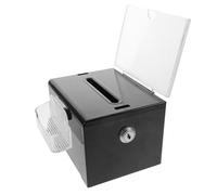 HEALLILY Boîte à suggestions sécurisée en Acrylique avec Serrure Multi-usages pour Vote de Dons et tombolas pour Collecte de Fonds et de commentaires, Rangement Transparent avec Serrure à