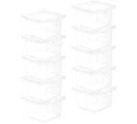 HEALLILY Boîte de Nourrissage Système de Ventilation Stable en Plastique et Multiples Évents Lot de 10 pour Reptiles et Araignées pour Tortues Bébés et Crabes Soldats