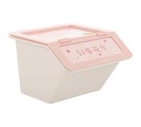 HEALLILY Boîte de Rangement en Plastique pour Bureau, Petits Récipients en Plastique Couvercles, Empilable, Grosse Capacité, pour Maquillage et Rouge à Lèvres, Salle de Bain, Bureau