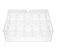 HEALLILY Boîte Transparente à Jetons de Jeu Couvercle en Acrylique, Rangement Facile et Maintien de L'ordre pour 200 Jetons, pour Jeux