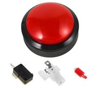 HEALLILY Bouton Lumineux de Remplacement pour Machine de Jeu, Bouton-poussoir Convexe Rouge 63, Micro-interrupteur Jaune Yjx, Accessoire pour Borne D’arcade et Distributeur Automatique,