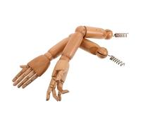 HEALLILY Bras de Mannequin en Bois Massif à Articulations Flexibles, Paire Réaliste Facile à Installer pour Affichage de Vêtements et Intégration Sociale