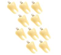HEALLILY Breloques Pendentif Dent Résine avec Anneaux Suspendus pour Bijoux DIY et Ornements de Sacs Design Unique