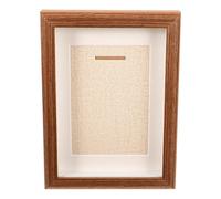 HEALLILY Cadre à Médailles en Bois Chic et Élégant Maison, Boîte de Rangement et Affichage Protection la Poussière pour Médailles et Photos