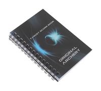 HEALLILY Carnet de Score D'archerie à Spirale Couverture Plastique Robuste, Cahier de Partition pour Analyse de Performance Lors de Compétitions et Entraînements d'arc à Poulies