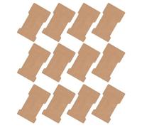 HEALLILY Cartes pour Présentation de Pinces à Cheveux en Papier Kraft Trous Pré-découpés, Lot de 200 Pièces pour Organisation à Domicile ou Boutique