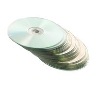 HEALLILY CD DIY Abandonnés 30pcs Argenté, Plastique Résistant, Disques Réfléchissants, pour Terrasses et Balcons, Protection Oiseaux