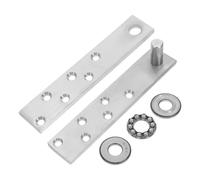 HEALLILY Charnière de Porte Dissimulée Invisible en Acier Inoxydable Système Pivotant 360° Argenté pour Portes Cachées Ouverture Fluide Structure Ciel et Terre