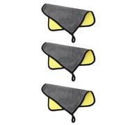 HEALLILY Chiffons en Microfibre Facile à Transporter Lot de 3 Absorption D'eau Optimale et Toucher Main Confortable un Paquet pour Nettoyage D'instruments de Musique Guitare et Violon