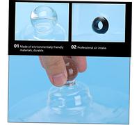 HEALLILY Cloche à dessert en verre transparent de qualité alimentaire avec poignée pour pain, collations et pâtisseries, facile à utiliser, couvercle de protection pour fêtes à la maison et