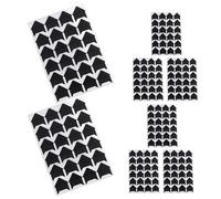 HEALLILY Coins Photo Adhésifs Noirs pour Scrapbooking - 8 Feuilles de 24 Coins par Feuille - Protections D’Angle Autocollantes pour Albums Photos Loisirs Créatifs et Protection