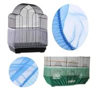 HEALLILY Couverture de Cage à Oiseaux en Filet Blanc, Protection Contre la Dispersion des Grains, Adaptée pour Cage à Oiseaux