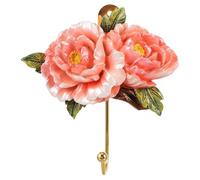 HEALLILY Crochet Décoratif Mural de Fleur Européenne Relief Floral, Crochet à Vêtements Robuste et Élégant pour Entrée ou Couloir, 1 Pièce